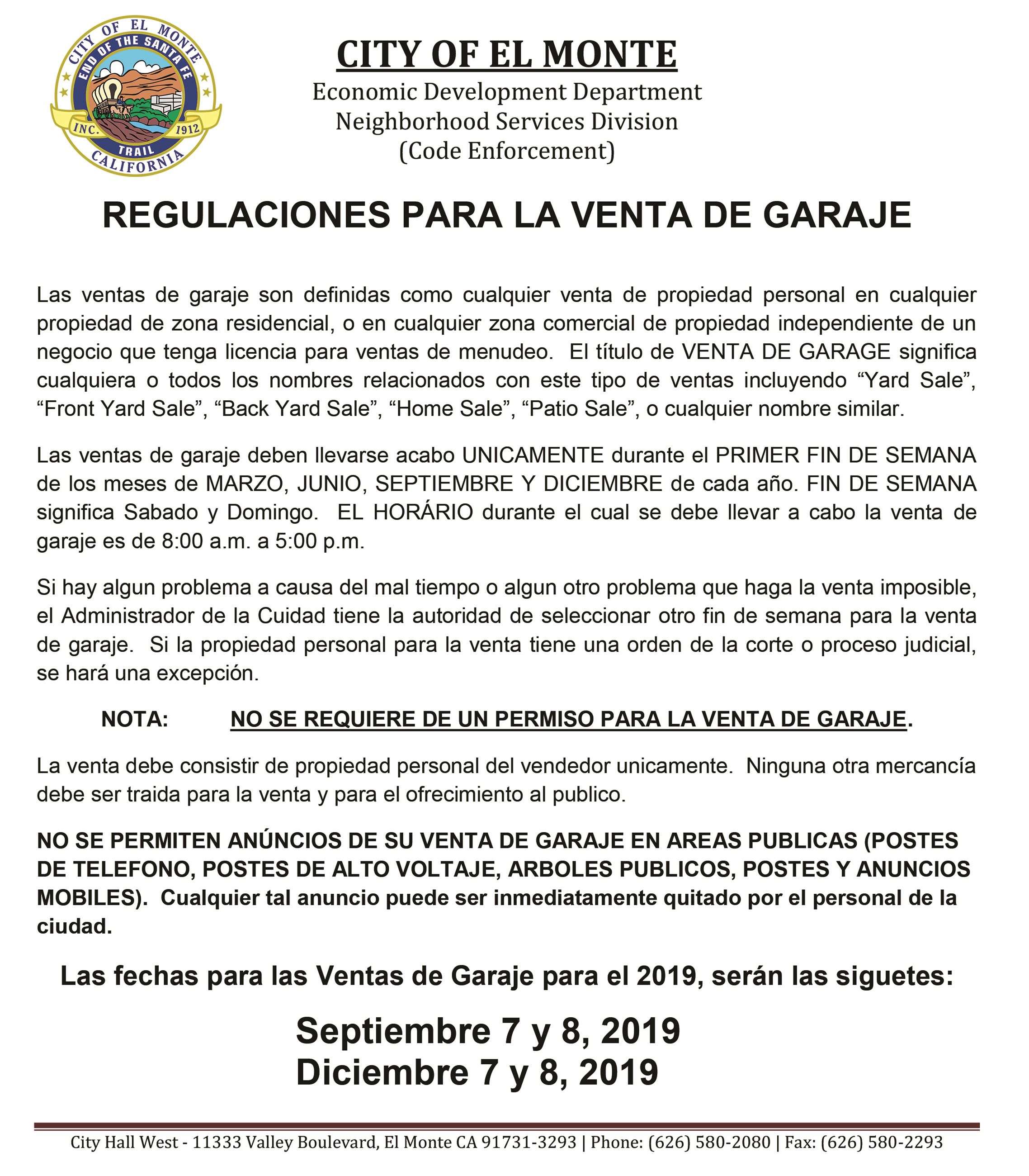 Yard Sale Flyer 2019-2