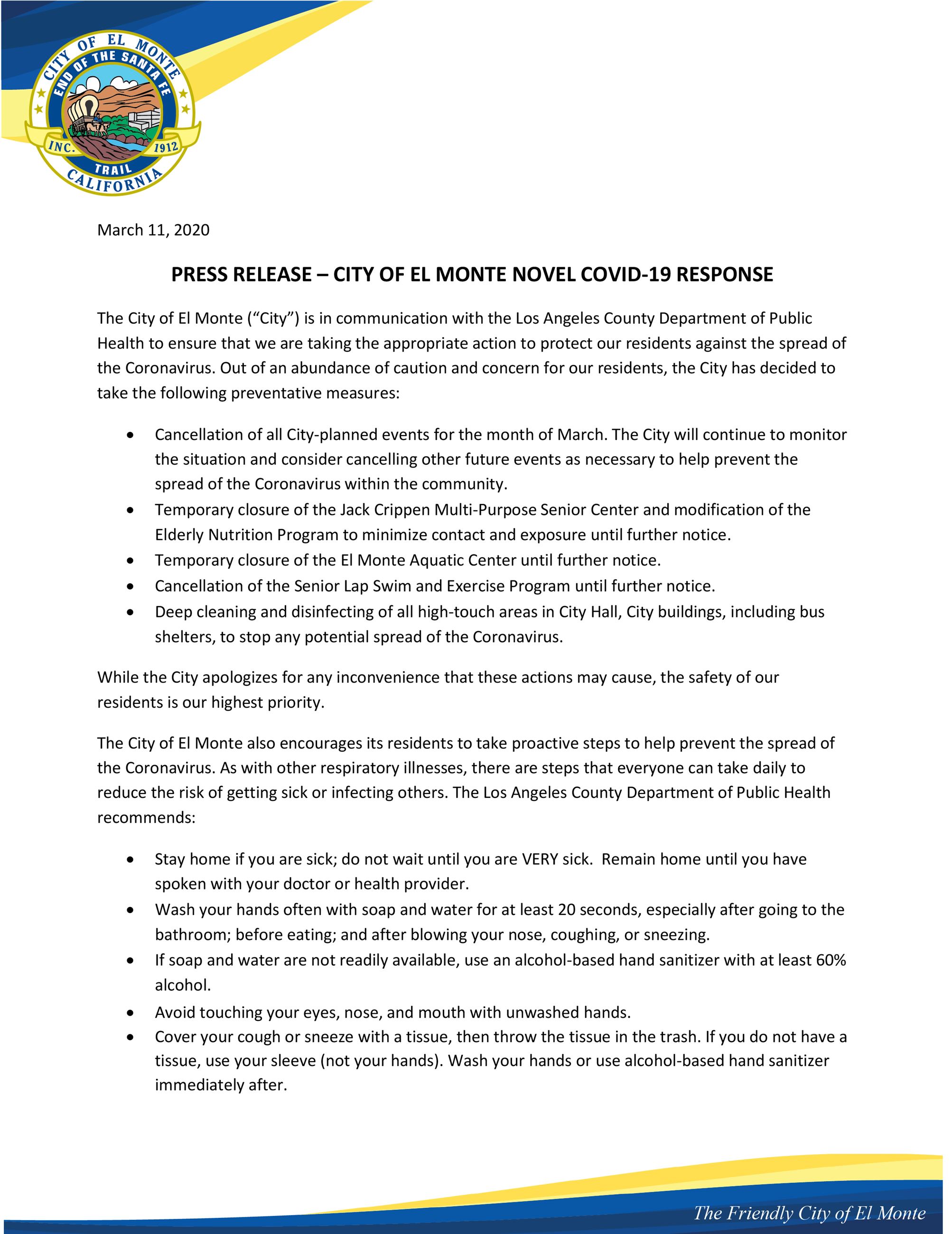 MEDIA RELEASE-COVID-19 RESPONSE-031120-SOCIAL MEDIA-1